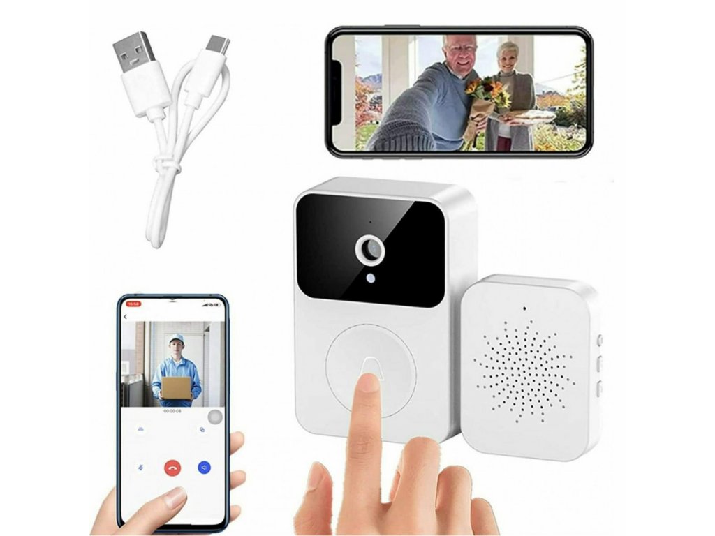 Bezdrátový zvonek s kamerou - wifi-video-zvonek X9