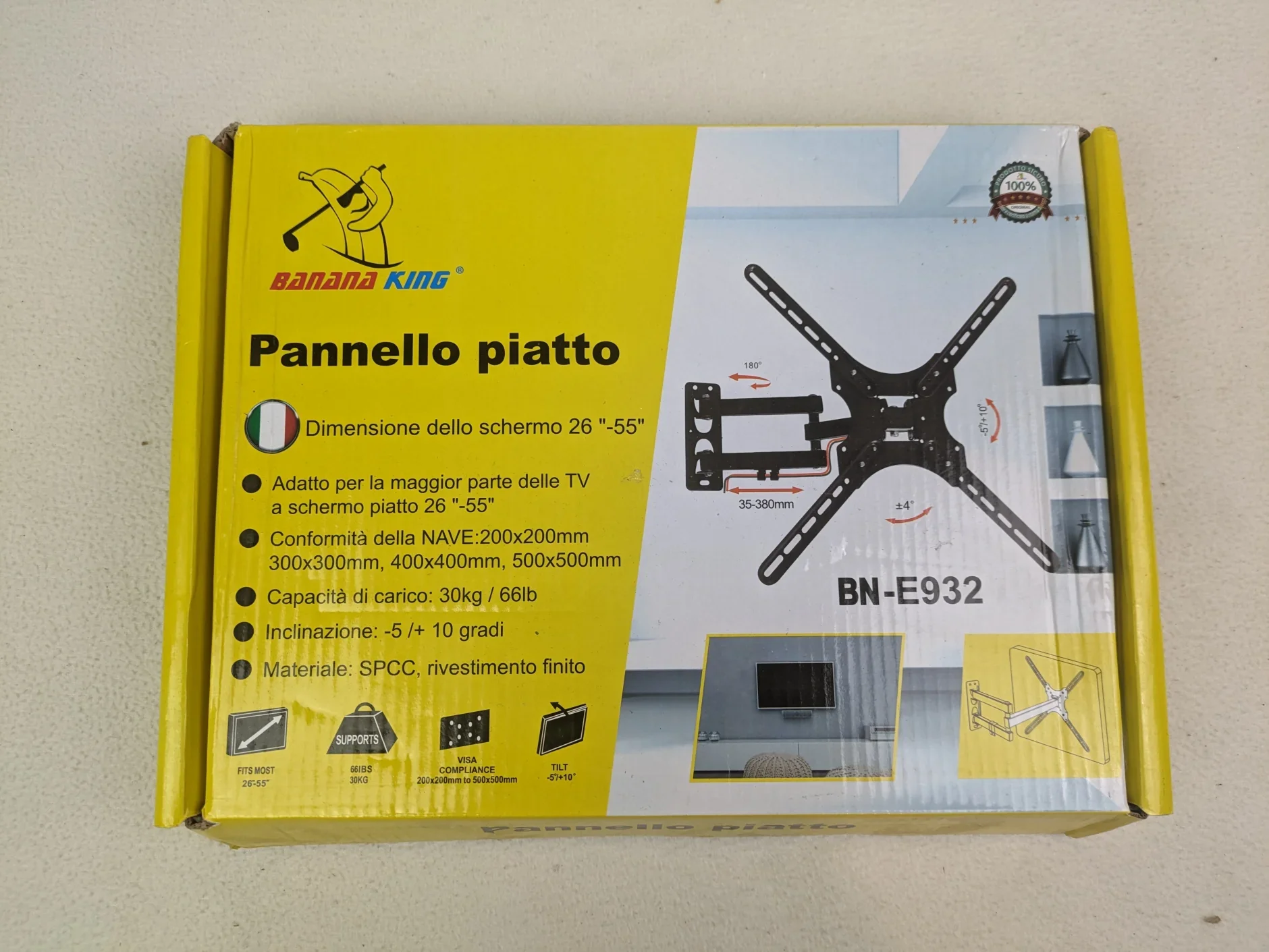 Otočný držák na televizi. 26 až 55 palců