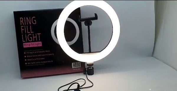 LED kruhové světlo QX-260++26CM+SE STOJANEM