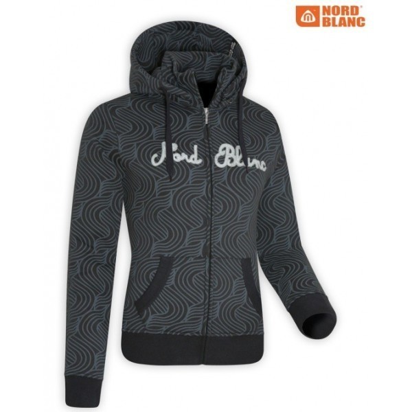 NORDBLANC NBFLS2749+ Černá mikina. S kapucí