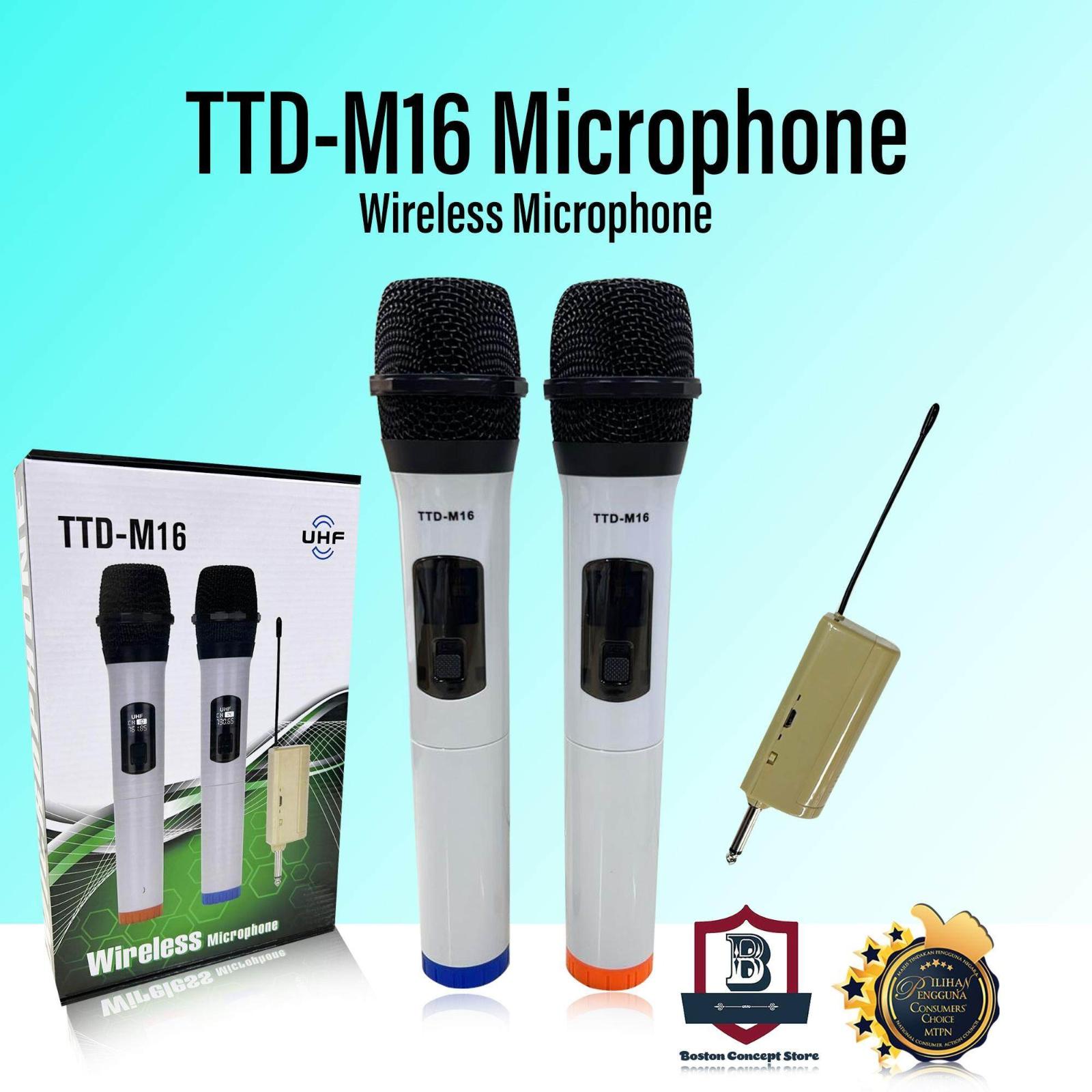 2ks Karaoke Bezdrátový Mikrofon Dynamický TTD-M16