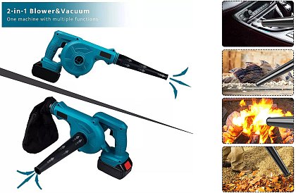 AKU Fukar – vysavač na listí + 2 baterie -Nakida