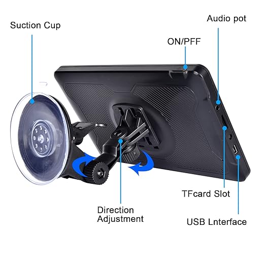 auto GPS navigace, 7palcová HD dotyková obrazovka hlasové vysílání