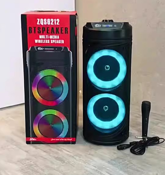 Bluetooth, karaoke reproduktor Sloupový S mikrofonem ZQS 6212