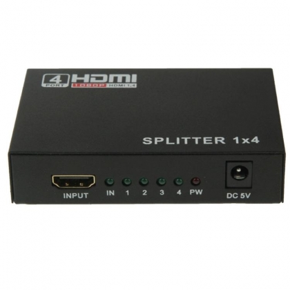 4-PORTOVÝ AKTIVNÍ HDMI ROZBOČOVAČ FULL HD++HDMI SPLITTER 1080 3D