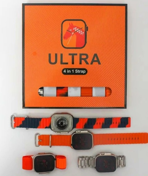 Ultra chytré hodinky 4 v1+ 4 různé pásky