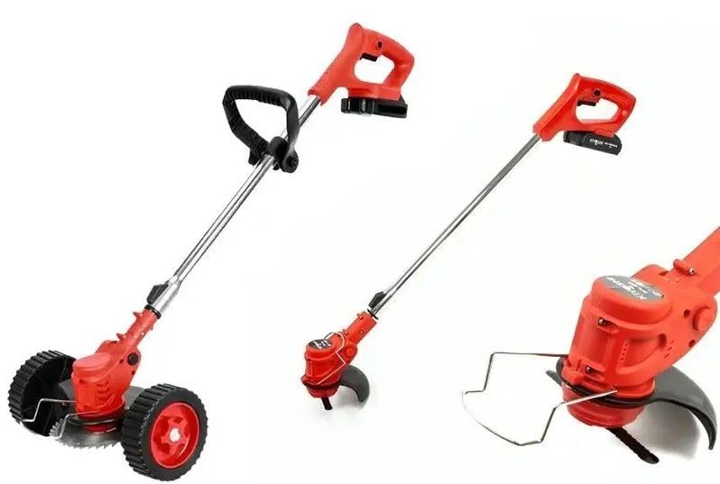 Aku. Sekačka na trávu KROVINOREZ S nastavitelnými podpůrnými kolečky