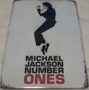 Plechová dekorativní cedule na zeď Michael Jackson