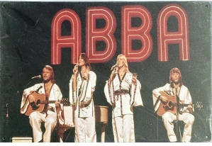 Plechová cedule abba