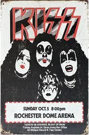 Dekorativní plechová cedule pro milovníky skupiny Kiss