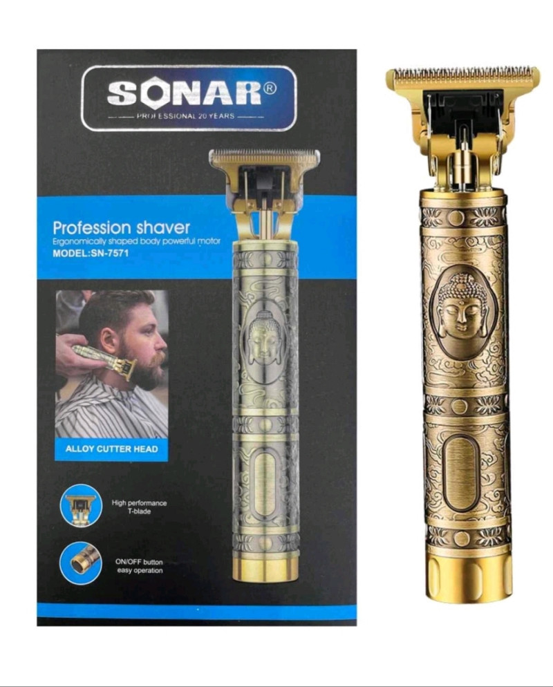 sonar sn-7571+ Zastřihovací a holící barber stroje USB nabíjení zlatý