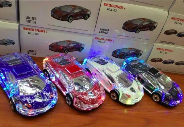 LED reproduktor Bluetooth MLL63 ve tvaru auta Lamborghini