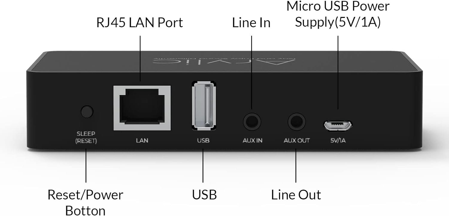 Arylic S10+WiFi & Bluetooth 5.0 předzesilovač / audio přijímač, bezdrá