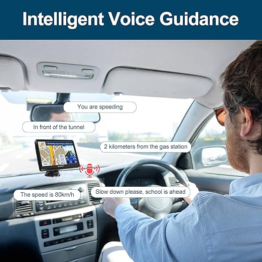 auto GPS navigace, 7palcová HD dotyková obrazovka hlasové vysílání