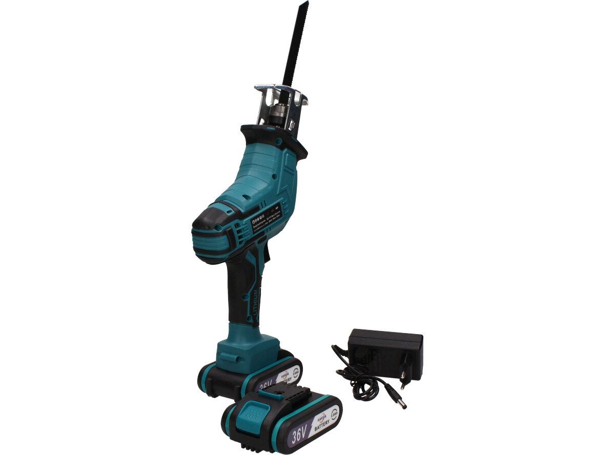 Aku přímočará elektrická pila "Ocaska" se dvěmi bateriemi