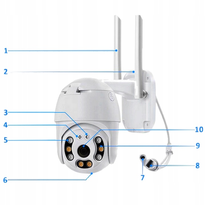 VENKOVNÍ WI-FI FULL HD KAMERA OTOČNÁ AB-C210