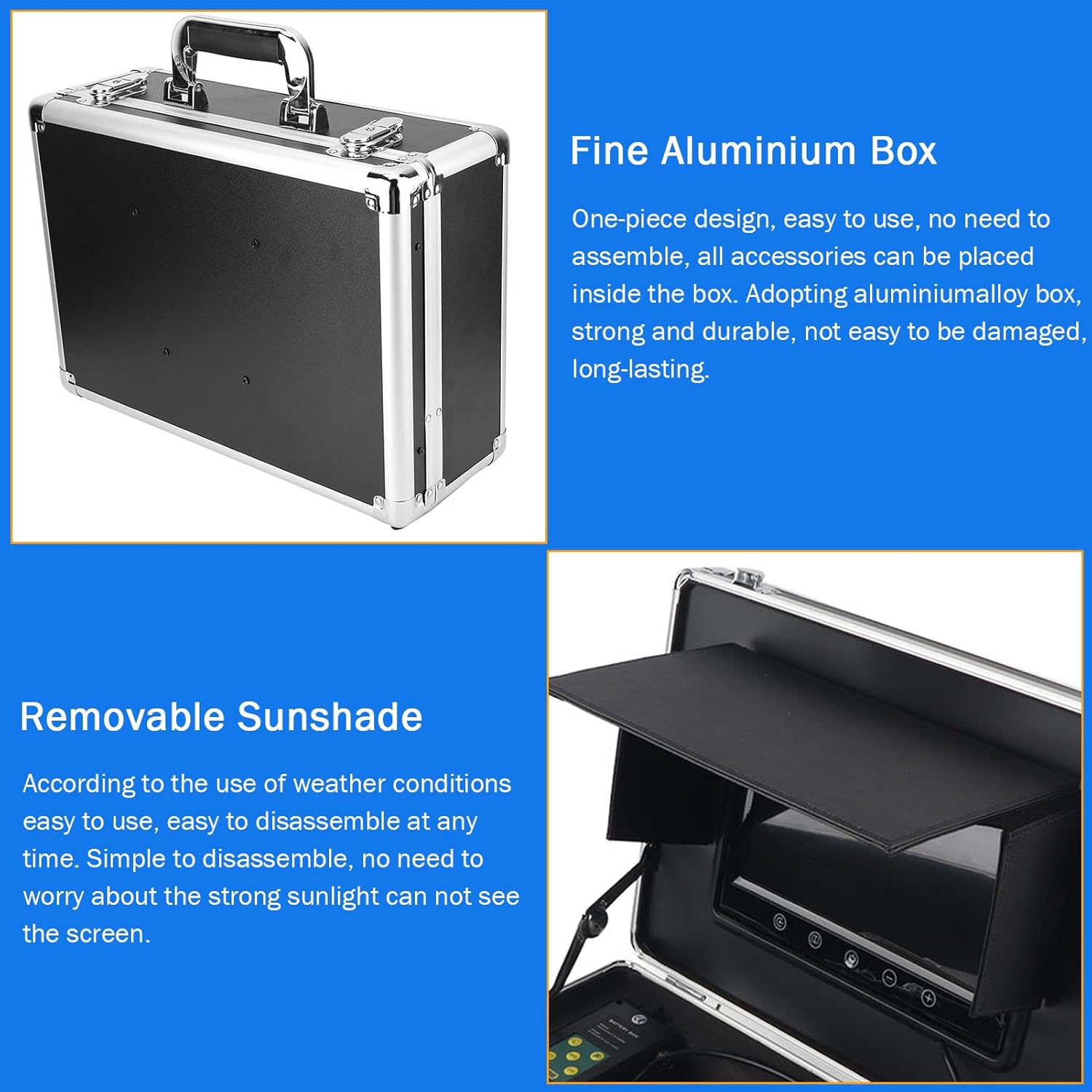 Podvodní rybářská kamera10 palcový LCD monitor vyhledávač ryb