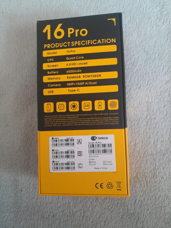 Mobilní telefon Cellecor 16pro