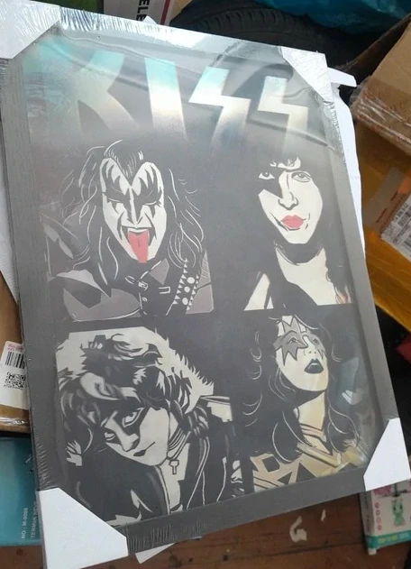 3D měnící se obraz legendární skupina Kiss