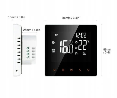 ME81H Smart WIFI LCD termostat topení