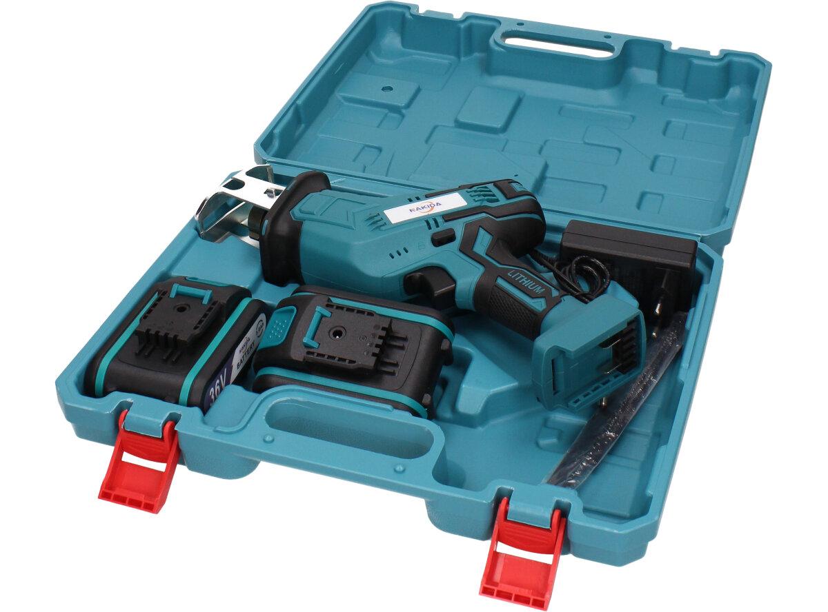 Aku přímočará elektrická pila "Ocaska" se dvěmi bateriemi