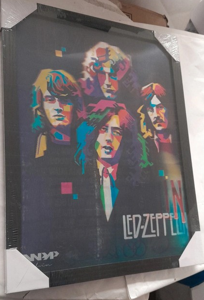3D měnící se obraz legendární skupiny Led Zeppelin