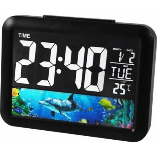 Elektronický LED budík, digitální hodiny E-CLOCK 7002WJ