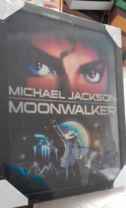 3D obraz Michael Jackson v rámu tři měnící se obrazy