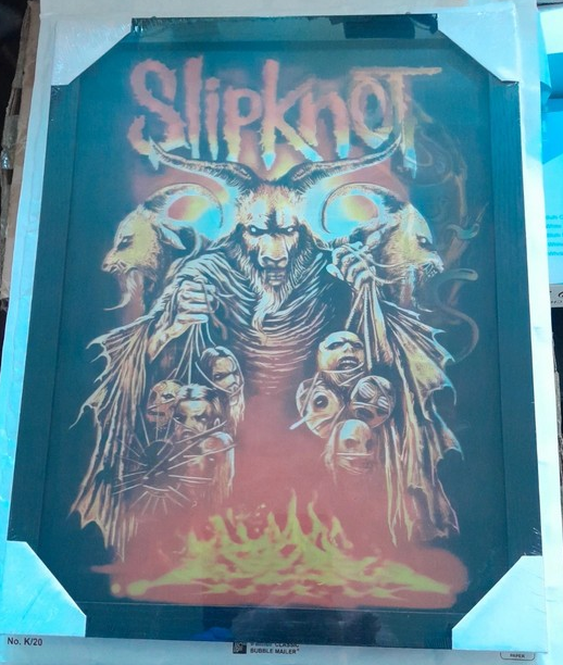 3D měnící se obraz skupina Slipknot