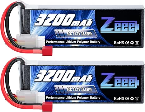 Zeee 3S Lipo baterie 3200mah 11.1V 50C++2KUSY