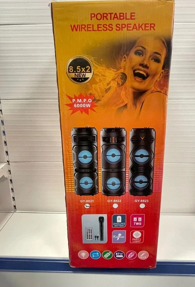 Vysoký bluetooth reproduktor s bezdrátovým mikrofonem GY8821s bezdrátovým mikrofonem GY8821