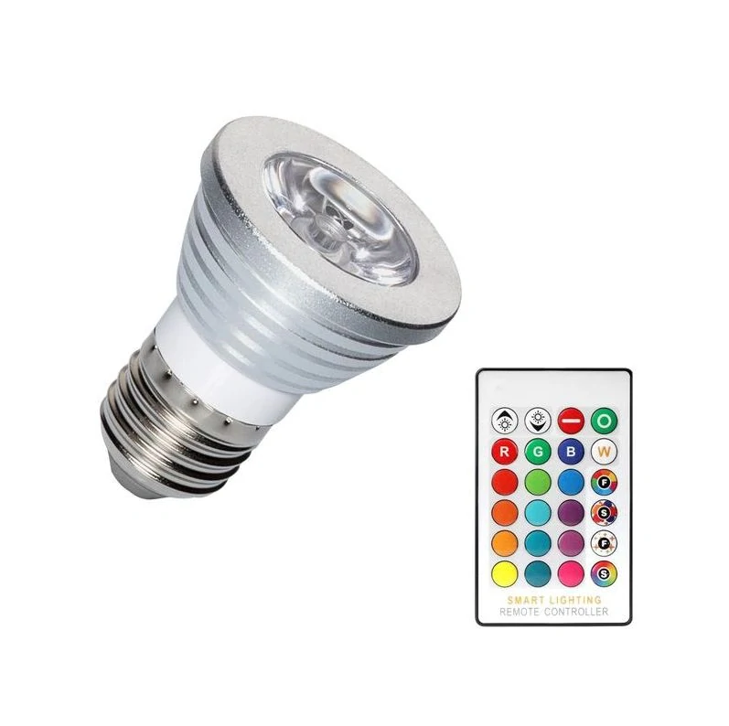 Aerbes AB-Z804 RGB LED žárovka E27 s dálkovým ovládáním 5W