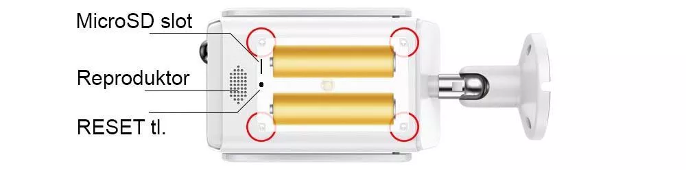 SOLÁRNÍ venkovní Wi-Fi IP kamera na baterie FullHD 1080P se záznamem