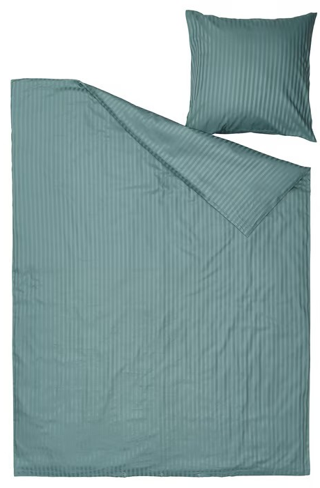 NATTJASMIN Povlečení na jednolůžko, modro-zelená, 140x200/80x80 cm