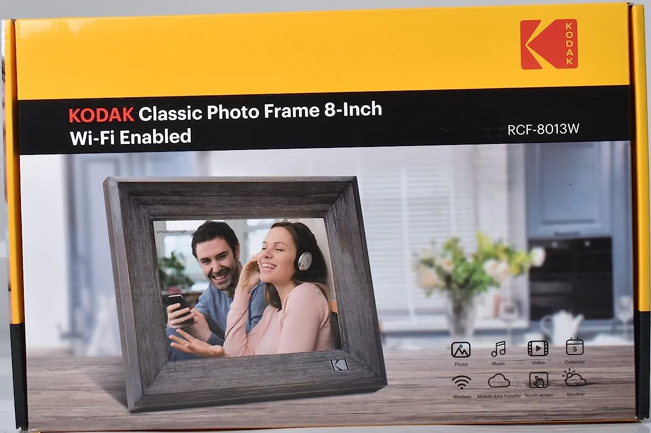 Kodak 8palcový klasický digitální fotorámeček Wi-Fi RCF-8013W