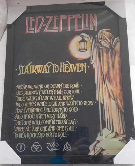 3D měnící se obraz legendární skupiny Led Zeppelin