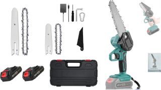 Aku elektrická ruční pilka Řetězová xrta 2 baterie. I