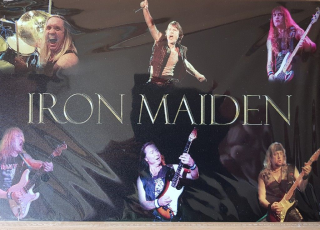 iron maiden-dekorační kovová cedule