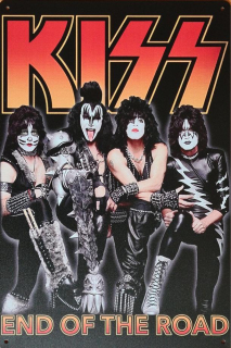 Plechová cedule pro milovníky skupiny kiss+20x30cm