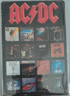 Plechová cedule skupina ACDC