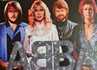 Dekorativní plechová cedule ABBA