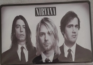 Plechová dekorativní cedule na zeď+20x30cm+nirvana