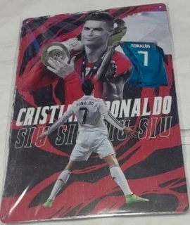 Dekorativní plechová cedule na zeď Cristiano Ronaldo