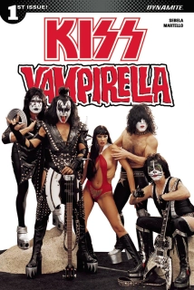 plechová cedule KISS VAMPIRELLA